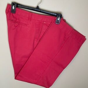 GAP Women’s 6 ankle Straight Leg Coral Original Cotton Boy Cut Pants Preppy